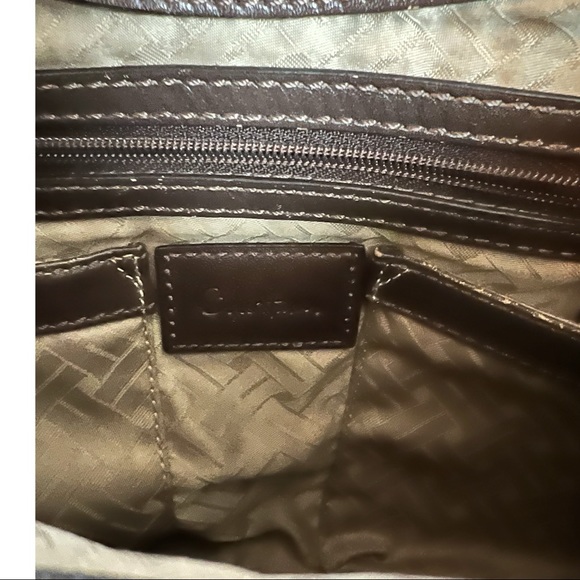 Cole Haan Genevieve Weave Triangle Bag Cole Haan Woven Leather Purse - Picture 10 of 13